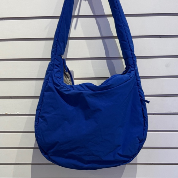 Athleta Power Of She. All About Oversized Crossbody Hobo Bag in Vibrant Blue - Picture 2 of 3